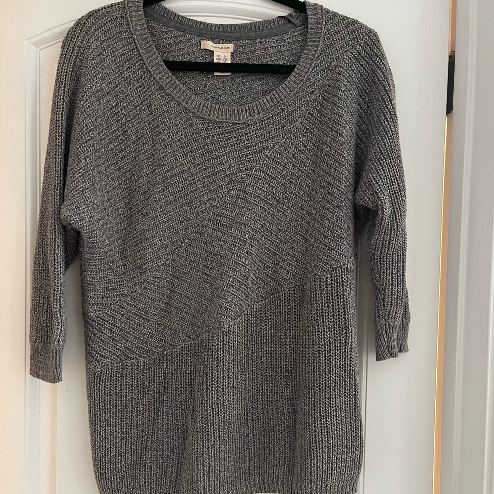 DNKY Jean Sweater- gray with sliver